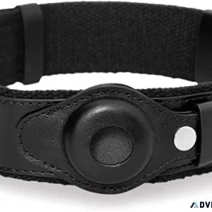 Leder-AirTag-Hundeha lsband