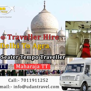Tempo traveller hire in delhi to agra