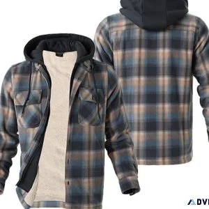 LEEHANTON Best Seller Men s Fleece Plaid Jackets