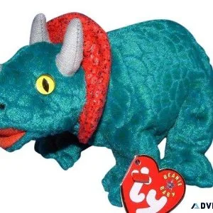 Ty Beanie Babies Hornsly the dinosaur MWMT