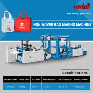 Fully automatic non woven bag making machine sale