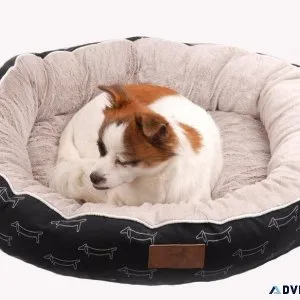 Pet Sleeping Bed  Round Dog Bed  Pet Breathing Bed