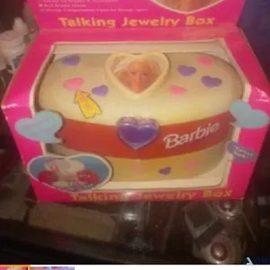 Barbie talking jewelry box and laptop computer