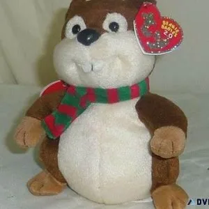 Ty Beanie Babies Yule the chipmunk MWMT