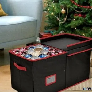 Holiday Cheer Premium Christmas Ornament Storage