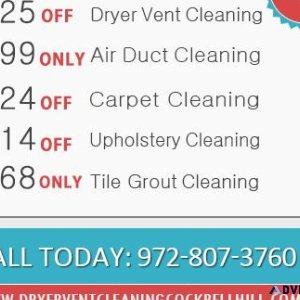 Dryer Vent Cleaning Cockrell hill TX