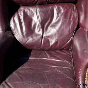 OFFICE LEATHER CHAIR WITH OTTOMAN