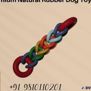 Premium Natural Rubber Dog Toy - Safe Durable and Fun