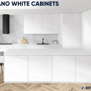 Milano White Cabinets - Timeless Elegance for Your Dream Kitchen