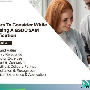 Factors To Consider While Choosing A SAM certification