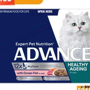 Advance Ocean Fish in Jelly Pouches Wet Cat Food 85g x 12