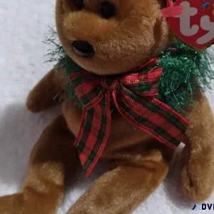 Ty Beanie Babies Hollydays the brown bear MWMT
