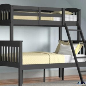 BUNKBED Twin over Full Gray Wood.