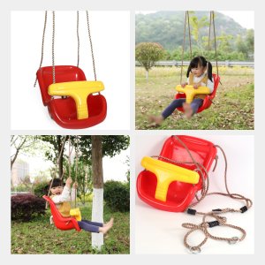 Red baby and toddler swing seat