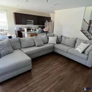 Sectional couches include with pillows
