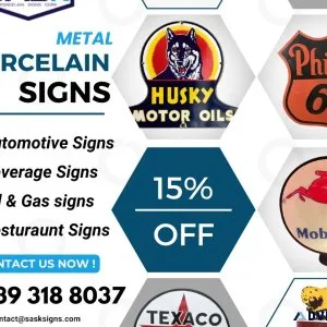 Porcelain Store signs for sale in Saskatoon Canada