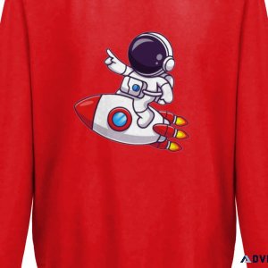 children comic astronaut sweatshirt