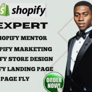 I will build shopify storelanding page page fly shopify redesign