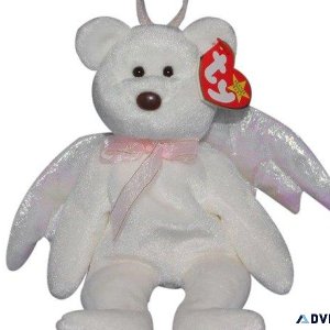 Ty Beanie Babies Halo the angel bear MWMT