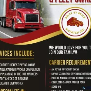 LOOKING FOR OWNER OPERATORSSMALL FLEET OWNERS
