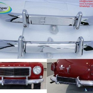 Volvo PV 544 Euro bumper (1958-1965) stainless steel