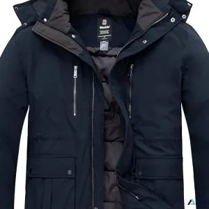 Wantdo Men s Big and Tall Winter Coat Warm Long Puffer Jacket