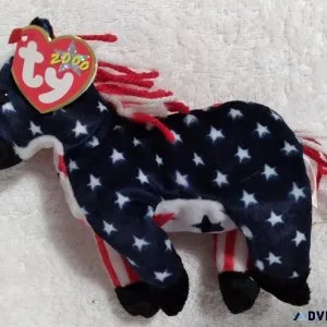 Ty Beanie Babies Lefty 2000 the USA donkey MWMT