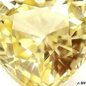 Shop 0.73-Carat Heart Sapphire Gemstones Yellow