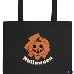 Brand New Halloween Jack O  lantern Eco Tote Bag