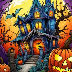 Halloween coloring book