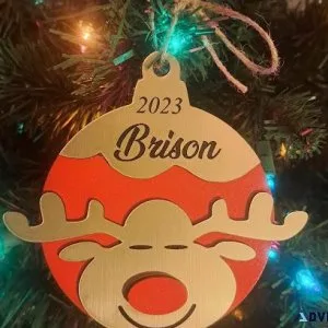 Laser Engraved custom Christmas Ornaments