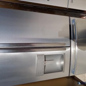 3 door stainless refrigerator