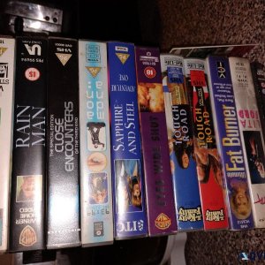 10 video tapes  2 DVDs