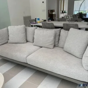Neatly used grey sofa for sale