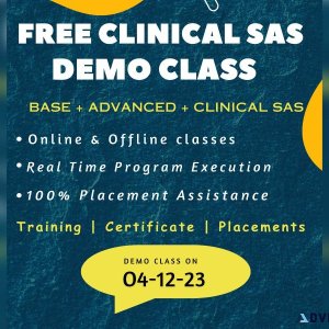 Free Clinical SAS Demo Class on 04-12-23