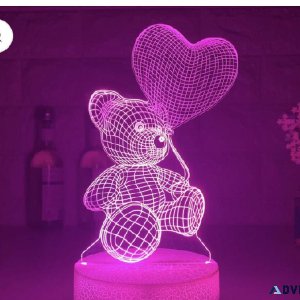 3D LED Love bear