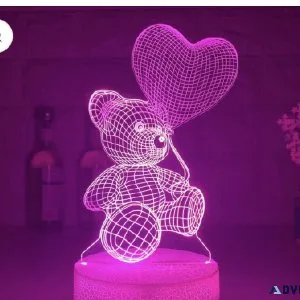 3D LED Love bear