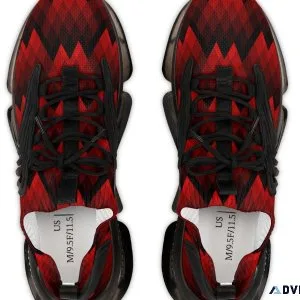 Red Jagged Men s Mesh Sneakers