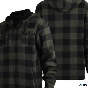 Free Shipping 20% OFF Men s Fleece Lined Plaid Jacket