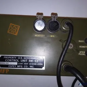 WWII Era Communications Control Box Model RM-53  Esprey Mfg. Co