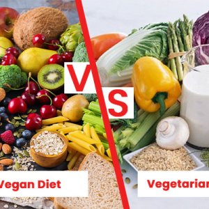 Different between vegan and vegetarian chart