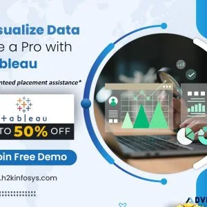 To become a Tableau developer learn course at H2k Infosys