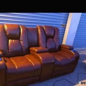 Red three pieces sofa set