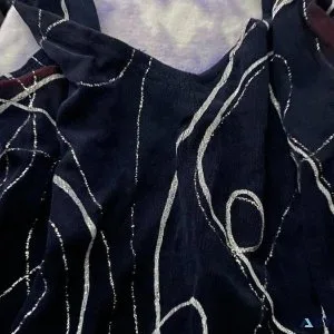 Dark blue design dress