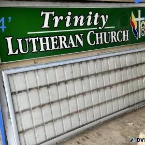 Light up 2 sided sign  letters