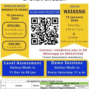 Spoken english course and classes in pune - symbiosis eltis