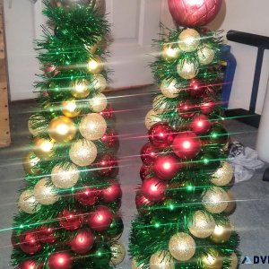 2 mini Christmas trees brand new 19 inches
