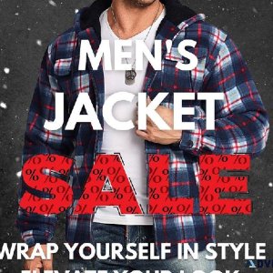The Perfect Gift-Men s Flannel Plaid Fleece Jacket