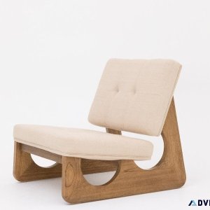 BAKU LOUNGE CHAIR WALNUT FINISHING