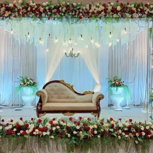 Professional wedding stage decoration in madurai